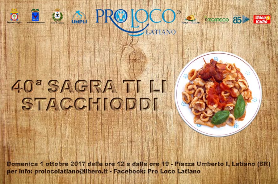 Latiano (BR) – 40a Sagra ti li Stacchioddi Latiano (BR) – 40a Sagra ti li Stacchioddi