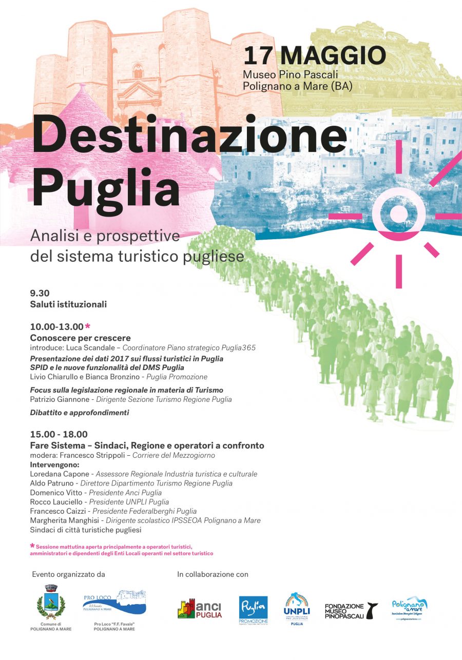 Polignano a Mare (BA) – Convegno “Destinazione Puglia” Polignano a Mare (BA) – Convegno “Destinazione Puglia”