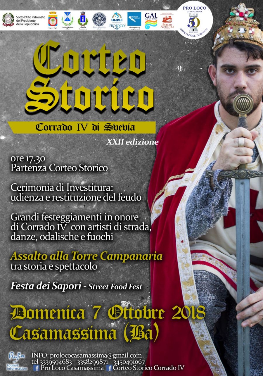 Casamassima (BA) – XXII edizione Corteo Storico “Corrado IV di Svevia” Casamassima (BA) – XXII edizione Corteo Storico “Corrado IV di Svevia”