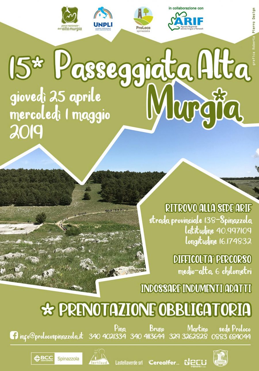 Spinazzola (BA) – 15a Passeggiata Alta Murgia Spinazzola (BA) – 15a Passeggiata Alta Murgia