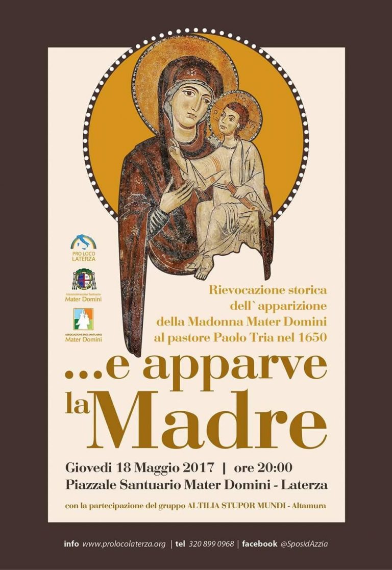 Laterza – Rievocazione Storica dell’Apparizione della Madonna Mater Domini