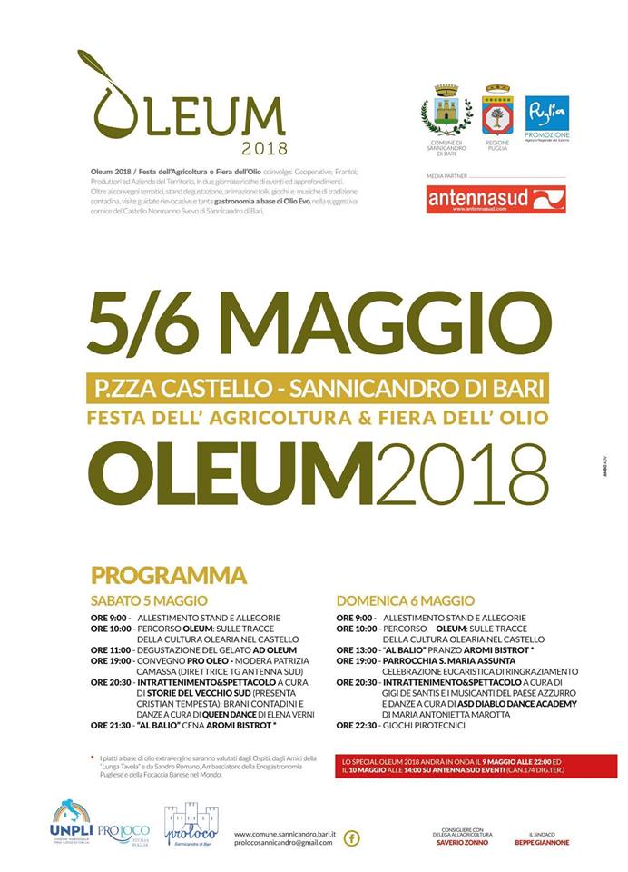 Sannicandro di Bari (BA) – Oleum 2018