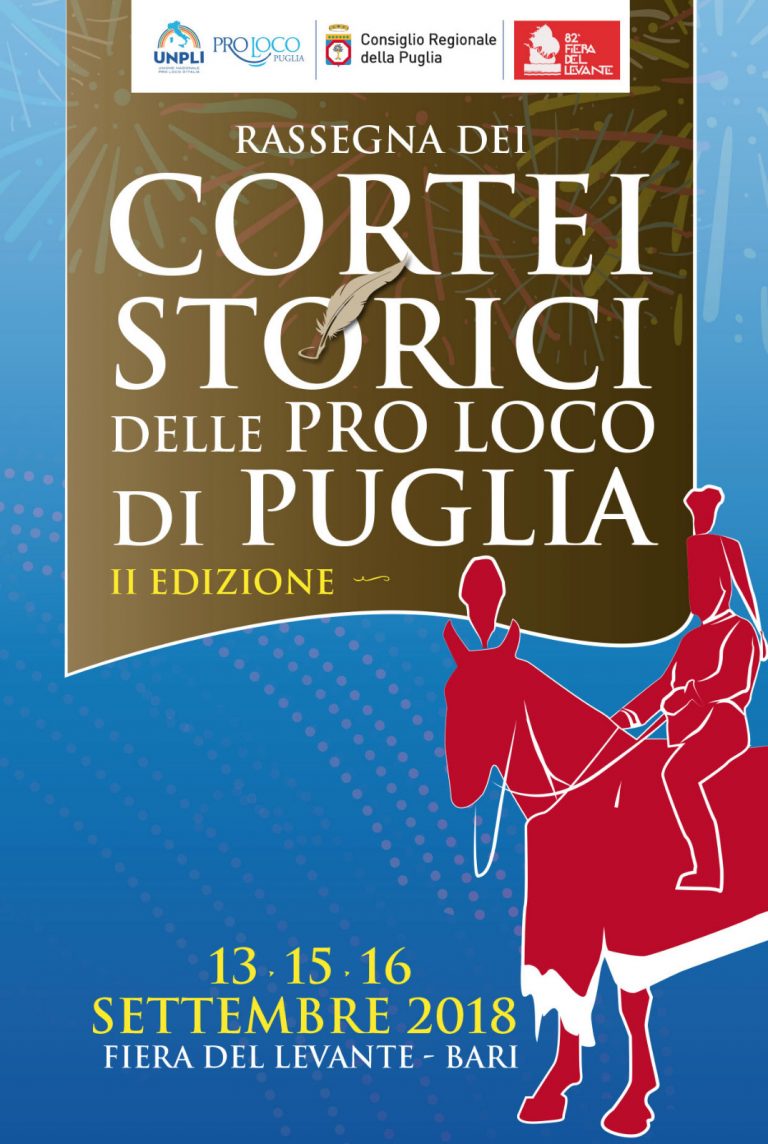 Anche quest’anno la Fiera del Levante di Bari sarà animata dai cortei storici delle Pro Loco di Puglia