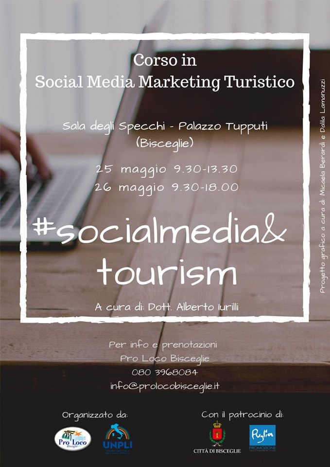 Bisceglie: corso di social media marketing per operatori turistici e culturali