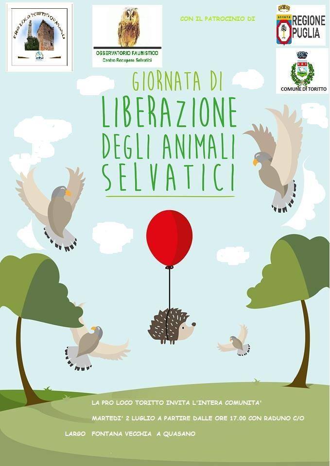 Toritto (BA) – Giornata di liberazione degli animali selvatici