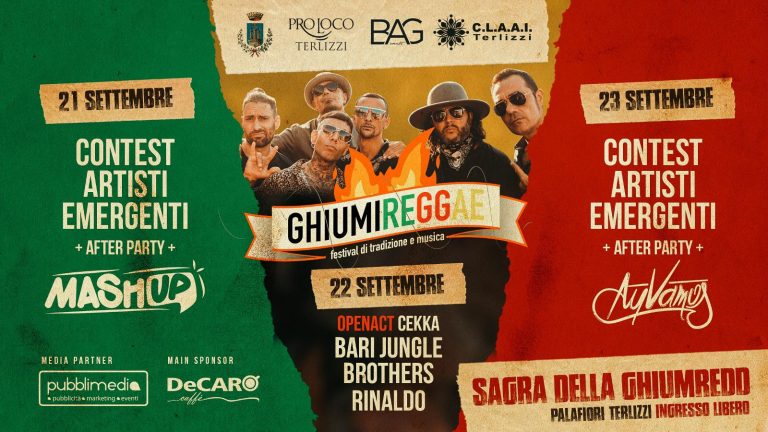 Terlizzi – da questa sera c’è “Ghiummireggae”:festival di tradizione e musica.