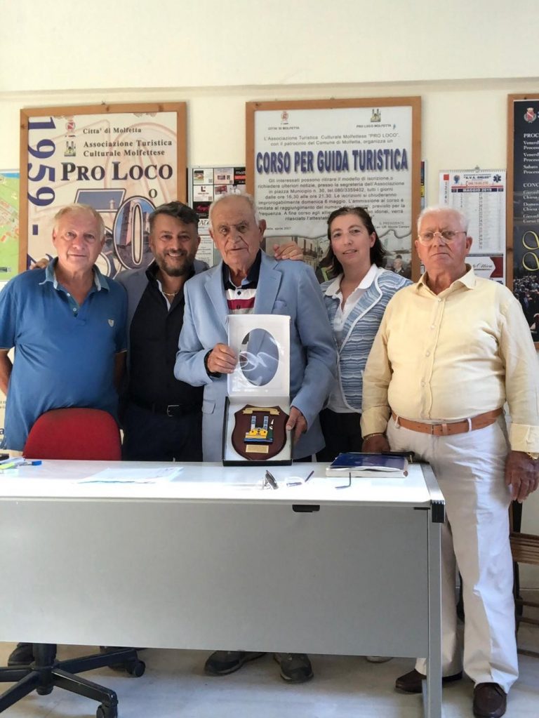 Molfetta (BA) – La Pro Loco ringrazia il Maggiore Vito Ingrosso