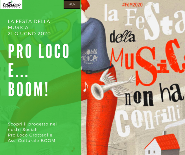 Grottaglie (TA) – La Festa della Musica 2020 –  Pro Loco e… BOOM!
