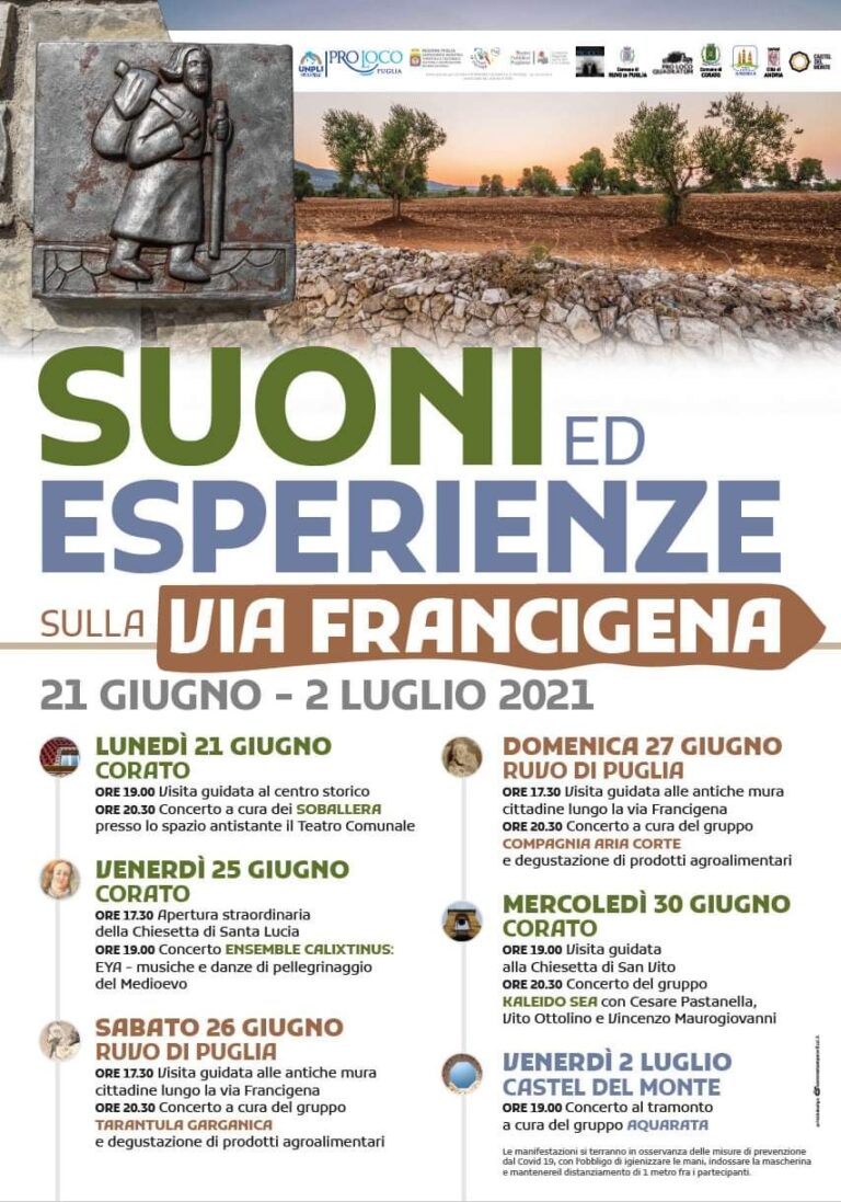 Suoni ed Esperienze sulla Via Francigena | programma e primo evento