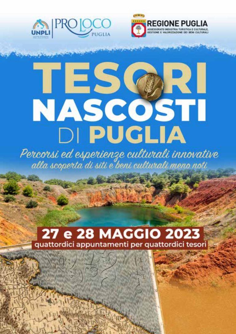 “Tesori nascosti di Puglia”, ecco le quattordici tappe dell’iniziativa