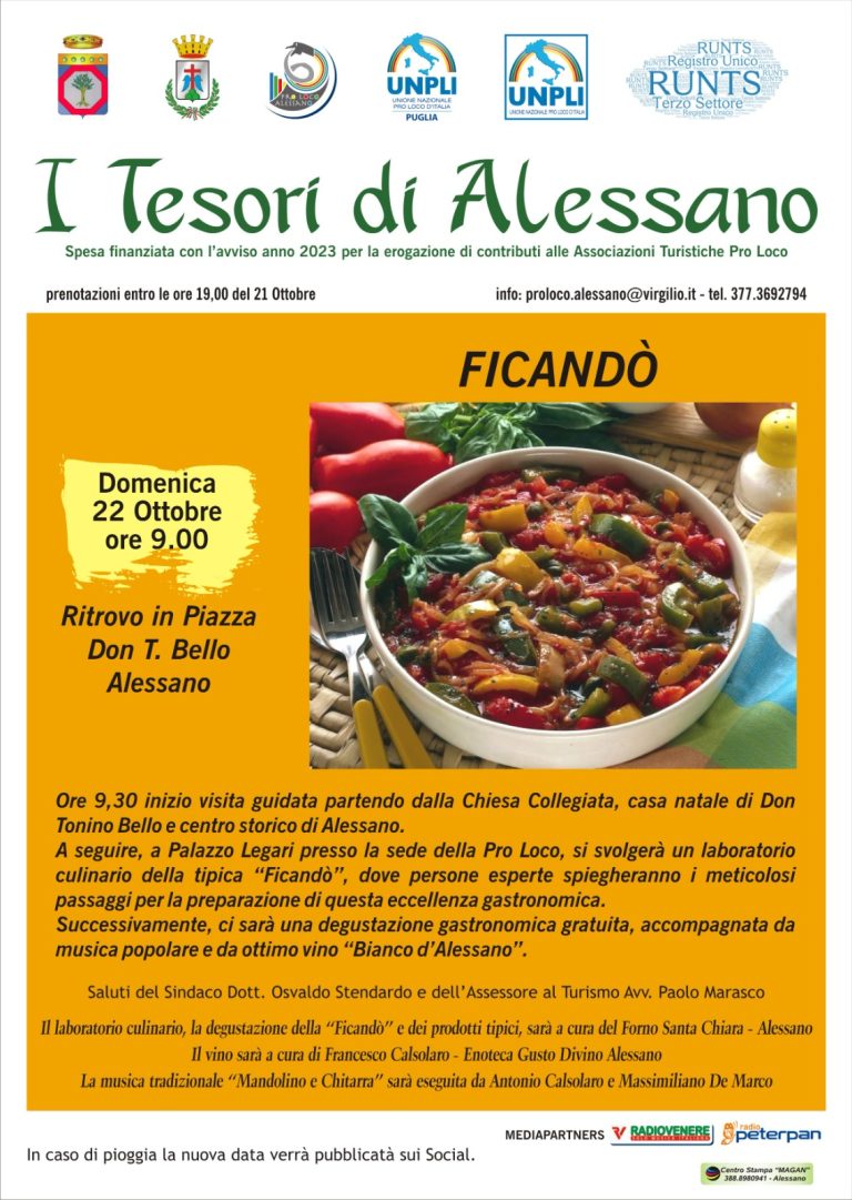 Alessano (LE) – Evento “La Ficandò”