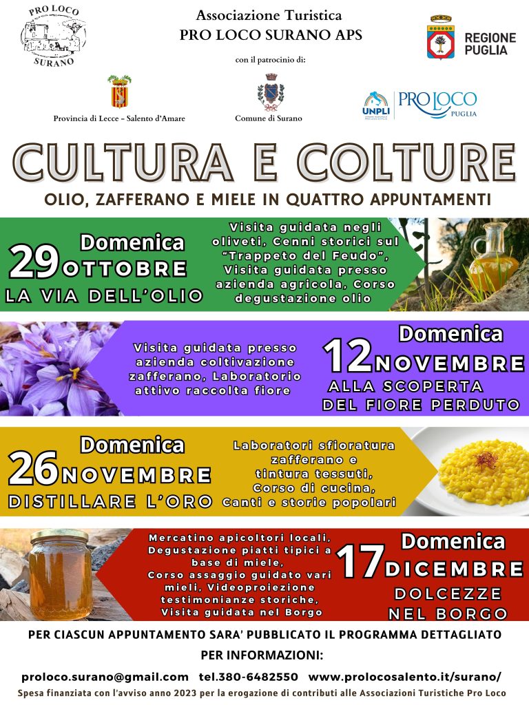 Surano (LE): Cultura e colture