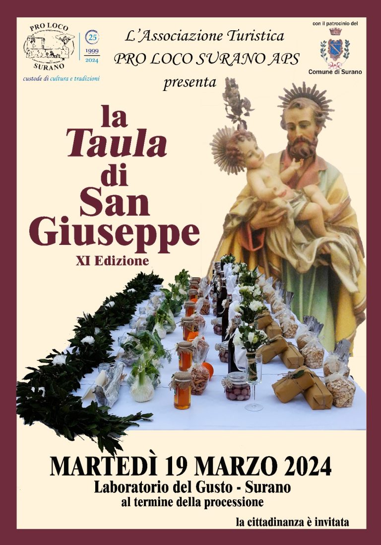 Surano (LE): La Taula di San Giuseppe