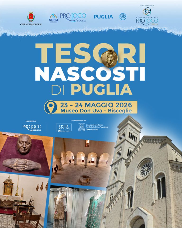 Bisceglie (BAT): Alla scoperta dei “Tesori Nascosti di Puglia”: il 23 e 24 maggio aperture straordinarie al Museo Don Uva